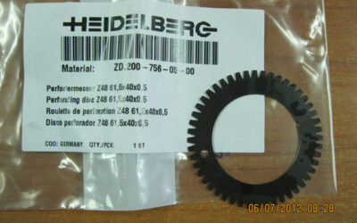 Heidelberg после печатное оборудование Перфорационный нож ZD_200-756-05-00