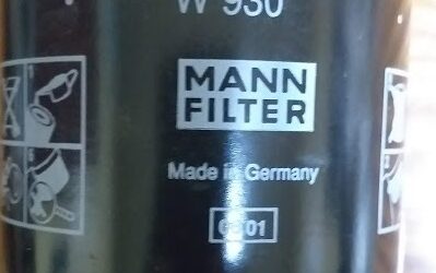 Расходные запчасти для полиграфии Filter Mann W930