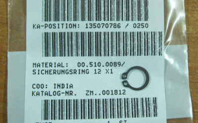 Heidelberg печатное оборудование 00.510.0089_ External Circlip