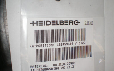 Heidelberg печатное оборудование 00.510.0098_ Circlip