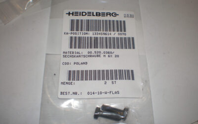 Heidelberg печатное оборудование 00.520.0360_ Hexagon-head screw