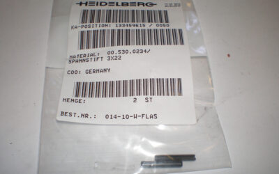 Heidelberg печатное оборудование 00.530.0234_ Spring Pin