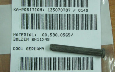 Heidelberg печатное оборудование 00.530.0565_ Bolt