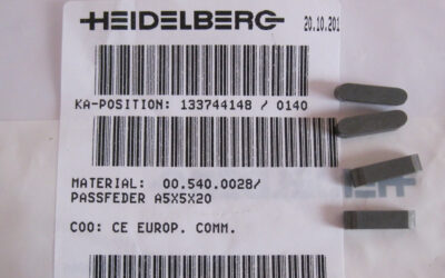 Heidelberg печатное оборудование 00.540.0028_ Key