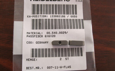 Heidelberg печатное оборудование 00.540.0029_ Key