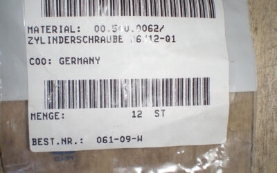 Heidelberg печатное оборудование 00.540.0062_ Allen Screw