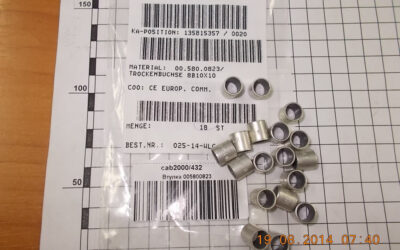 Heidelberg печатное оборудование 00.580.0823_ Lubrication Free Bushing