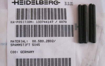 Heidelberg печатное оборудование 00.580.2802_ Spring Pin