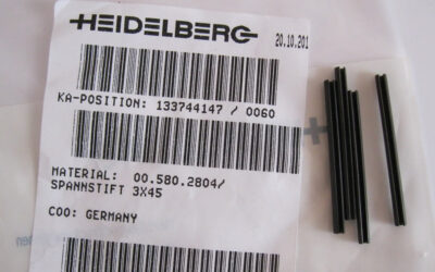 Heidelberg печатное оборудование 00.580.2804_ Spring Pin
