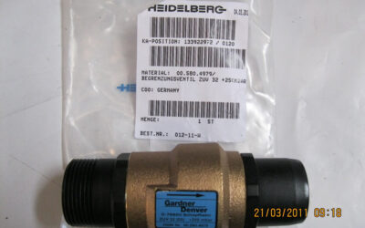 Heidelberg печатное оборудование 00.580.4979_ Safety Valve