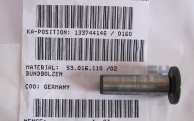 Heidelberg печатное оборудование 53.016.110 02_ Shoulder pin