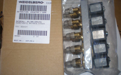 Heidelberg печатное оборудование 61.184.1241 01_ Solenoid valve Batterie 5-fach