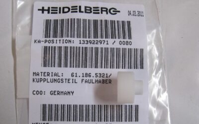 Heidelberg печатное оборудование 61.186.5321_ Ink Key Motor Knob