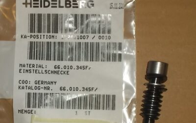 Heidelberg печатное оборудование 66.010.345F_ Adjusting Worm Bracket