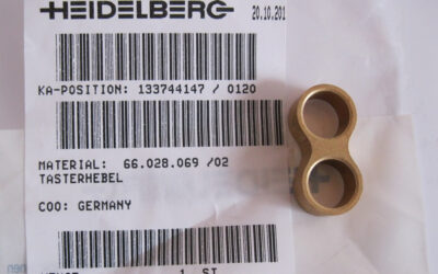 Heidelberg печатное оборудование 66.028.069 02_ Covernor foot lever