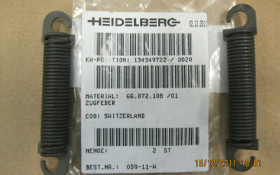 Heidelberg печатное оборудование 66.072.108 01_ Tension spring