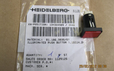 Heidelberg печатное оборудование 81.186.3835.02_ Button