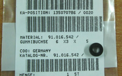 Heidelberg печатное оборудование 91.016.542_ Rubber Bushing