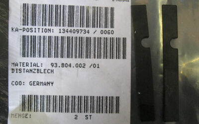 Heidelberg печатное оборудование 93.804.002 01_ Distance Plate