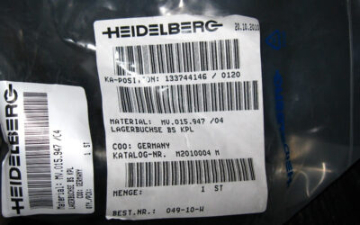 Heidelberg печатное оборудование Bearing Bushing_ MV.015.947 04