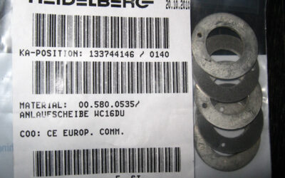 Heidelberg печатное оборудование Bearing disc 00.580.0535
