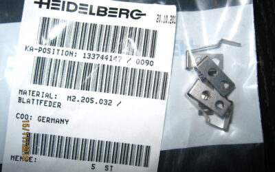 Heidelberg печатное оборудование Blattfeder М2.205.032