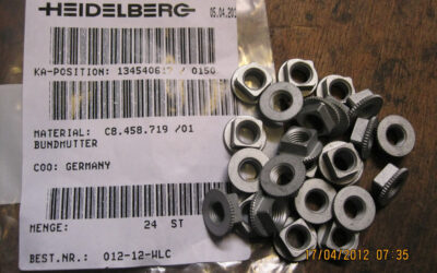 Heidelberg печатное оборудование C8.458.719 01_ Collar Nut