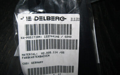 Heidelberg печатное оборудование Ink Duct End Block_ М2.008.114 05