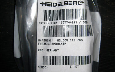 Heidelberg печатное оборудование Ink fountain divider М2.008.113 05