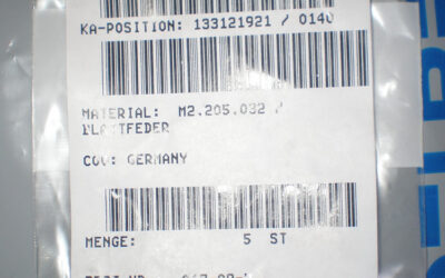 Heidelberg печатное оборудование Leaf spring_ М2.205.032