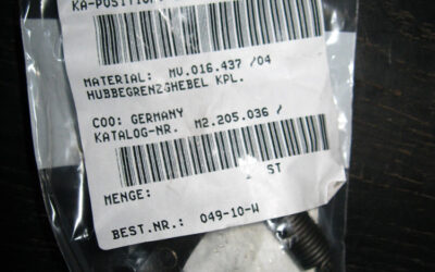 Heidelberg печатное оборудование Lever_ MV.016.437 04_ (M2.205.036)