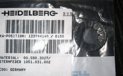 Heidelberg печатное оборудование Star Spring Washers 00.580.3027_ (1051.031.002)